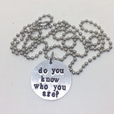 Harry Styles Necklace - Do You Know Who You Are - Lights Up / Necklace, Choker, or Keychain