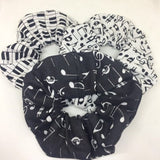 Music Note Scrunchie / Music Themed Hair Accessories