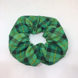 St. Patrick's Day Scrunchies / Shamrock, Green and White Scrunchie / St. Patrick's Day Hair Accessories for Girls