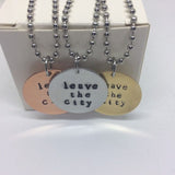 Twenty One Pilots Necklace - Leave The City / Necklace or Keychain