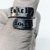Twenty One Pilots Ring - Fairly Local / Metal Stamped Jewelry / Personalized Jewelry