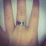 BTS Ring / Bangtan Ring / BTS Jewelry / BTS Fan Gift / Custom Hand Stamped Aluminum Ring
