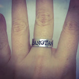 BTS Ring / Bangtan Ring / BTS Jewelry / BTS Fan Gift / Custom Hand Stamped Aluminum Ring