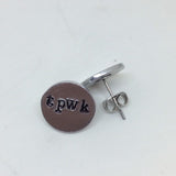 Harry Styles Earrings - Treat People with Kindness / Aluminum Stud or Dangle Earrings
