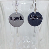 Harry Styles Earrings - Treat People with Kindness / Aluminum Stud or Dangle Earrings