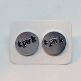 Harry Styles Earrings - Treat People with Kindness / Aluminum Stud or Dangle Earrings