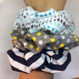 Scrunchies - Pack of 3 / Random Choice or Customized Selection  / Colorful Hair Tie / Bulk Gift Idea