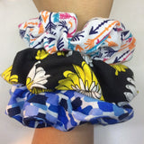 Scrunchies - Pack of 3 / Random Choice or Customized Selection  / Colorful Hair Tie / Bulk Gift Idea