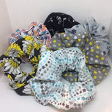 Scrunchies - Pack of 3 / Random Choice or Customized Selection  / Colorful Hair Tie / Bulk Gift Idea