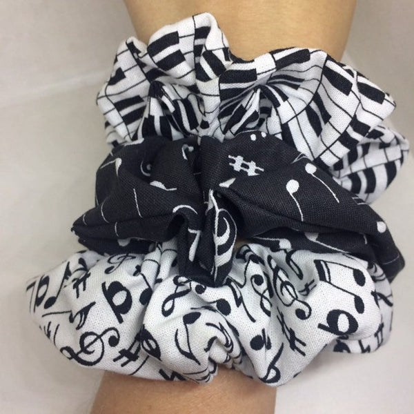 Music Note Scrunchie / Music Themed Hair Accessories