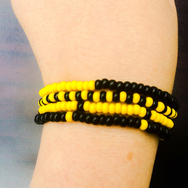 Twenty One Pilots Trench Bracelet Set / Black and Yellow Bracelets – Aural  Vision