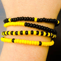 Twenty One Pilots Trench Bracelet Set / Black and Yellow Bracelets