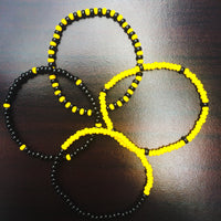 Twenty One Pilots Trench Bracelet Set / Black and Yellow Bracelets