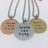 Twenty One Pilots Necklace - Leave The City / Necklace or Keychain