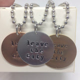 Twenty One Pilots Necklace - Leave The City / Necklace or Keychain