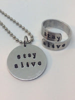 Twenty One Pilots Pendant - Stay Alive / Necklace or Keychain