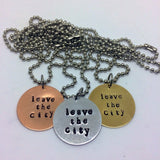 Twenty One Pilots Necklace - Leave The City / Necklace or Keychain