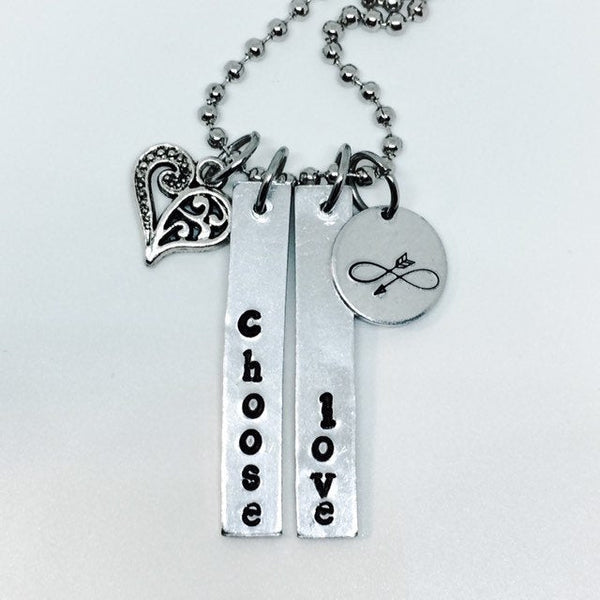 Choose Love Necklace / Harry Styles Quote Necklace