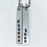 Choose Love Necklace / Harry Styles Quote Necklace