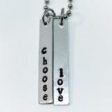 Choose Love Necklace / Harry Styles Quote Necklace