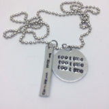 The 1975 Necklace - TOOTIMETOOTIMETOOTIME / Necklace, Choker, or Keychain