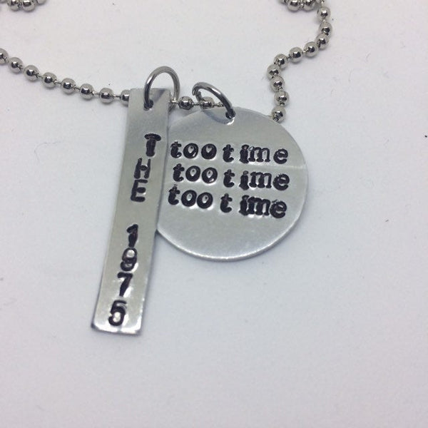 The 1975 Necklace - TOOTIMETOOTIMETOOTIME / Necklace, Choker, or Keychain