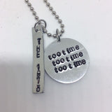 The 1975 Necklace - TOOTIMETOOTIMETOOTIME / Necklace, Choker, or Keychain