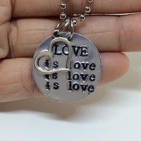 LOVE is love is love is love  / Necklace or Keychain / Lin-Manuel Miranda Speech