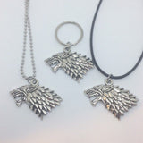 Game of Thrones Necklace - House Stark Direwolf / Game of Thrones Jewelry