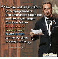 LOVE is love is love is love  / Necklace or Keychain / Lin-Manuel Miranda Speech