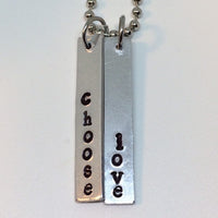 Choose Love Necklace / Harry Styles Quote Necklace