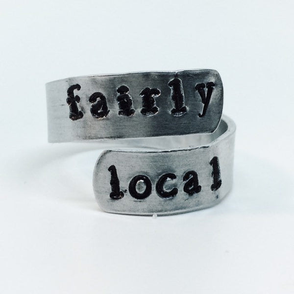 Twenty One Pilots Ring - Fairly Local / Metal Stamped Jewelry / Personalized Jewelry