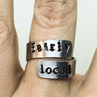 Twenty One Pilots Ring - Fairly Local / Metal Stamped Jewelry / Personalized Jewelry