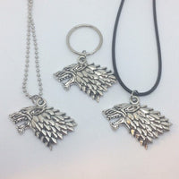 Game of Thrones Necklace - House Stark Direwolf / Game of Thrones Jewelry
