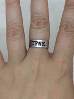Harry Styles TPWK Ring - Treat People with Kindness / Adjustable Customizeable Ring