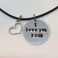 I Love You 300 Necklace / Avengers Endgame - Tony Stark Iron Man