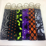 Halloween Key Fob Wristlet / Halloween Key Chain / 6 Halloween Designs