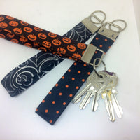 Halloween Key Fob Wristlet / Halloween Key Chain / 6 Halloween Designs